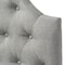 Baxton Studio Morris Grey Upholstered Button-Tufted Twin Size Headboard 125-6979 - alternate 4